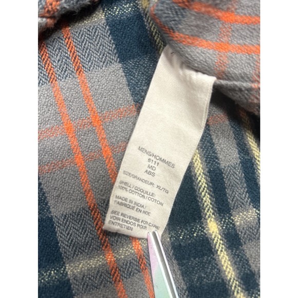 Woolrich Multicolored Button Down Plaid Long-Sleeve Flannel Shirt Size XL - Picture 4 of 8